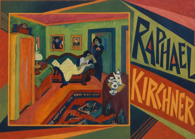 Raphael Kirchner Interior with Two Women No2 - Póster