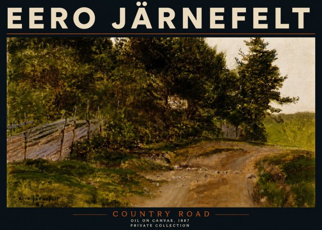 Eero Järnefelt Country Road No5 - Póster
