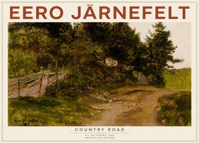 Eero Järnefelt Country Road No6 - Póster