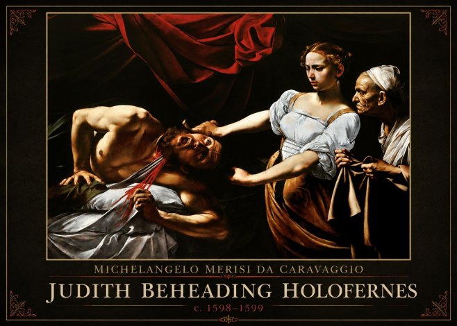 Michelangelo Merisi da Caravaggio Judith Beheading Holofernes IV No1 - Póster