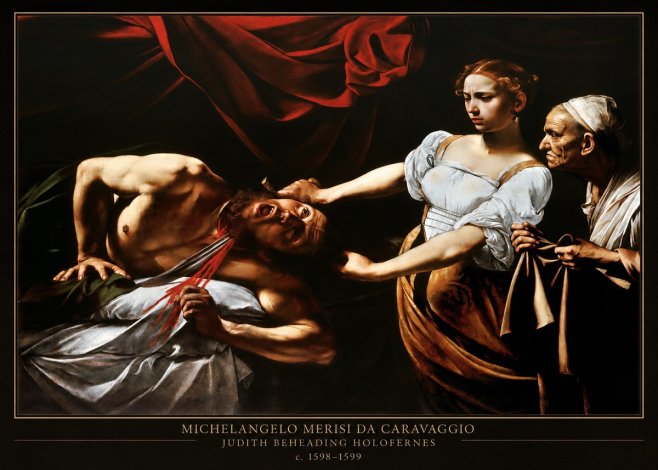 Michelangelo Merisi da Caravaggio Judith Beheading Holofernes IV No4 - Póster