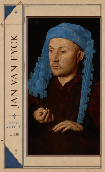 Jan van Eyck Man in a Blue Cap II No2 - Póster