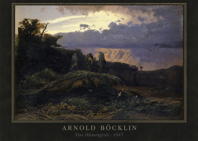 Arnold Böcklin Das Hünengrab No3 - Póster