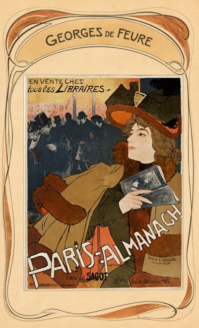 Georges de Feure Paris-almanach II No6 - Póster