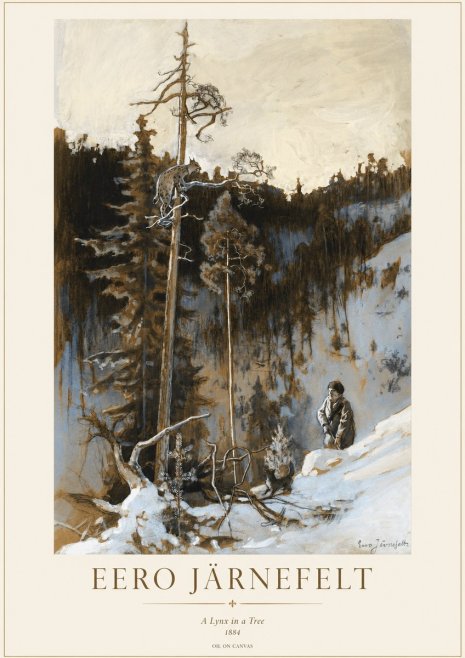 Eero Järnefelt A Lynx in a Tree No1 - Póster