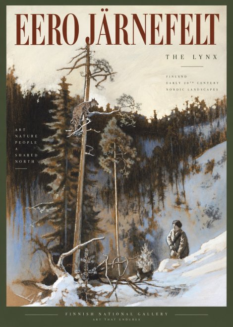 Eero Järnefelt A Lynx in a Tree No5 - Póster