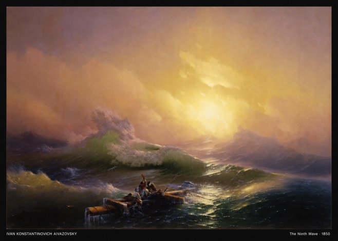 Ivan Konstantinovich Aivazovsky The Ninth Wave III No4 - Póster