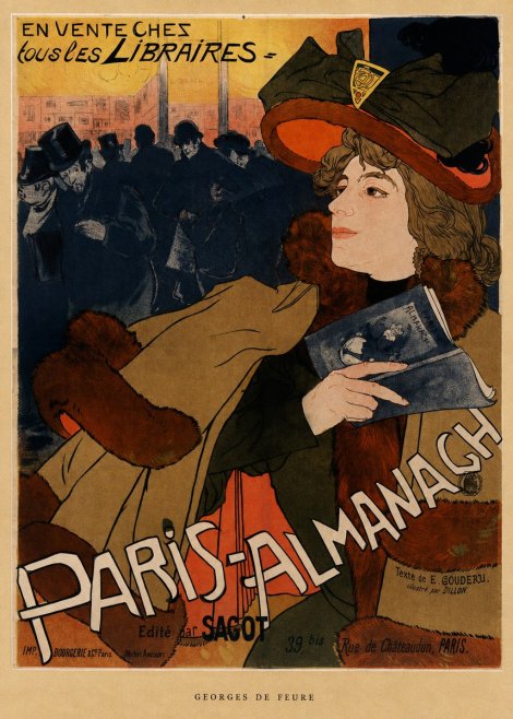 Georges de Feure Paris-almanach III No6 - Póster