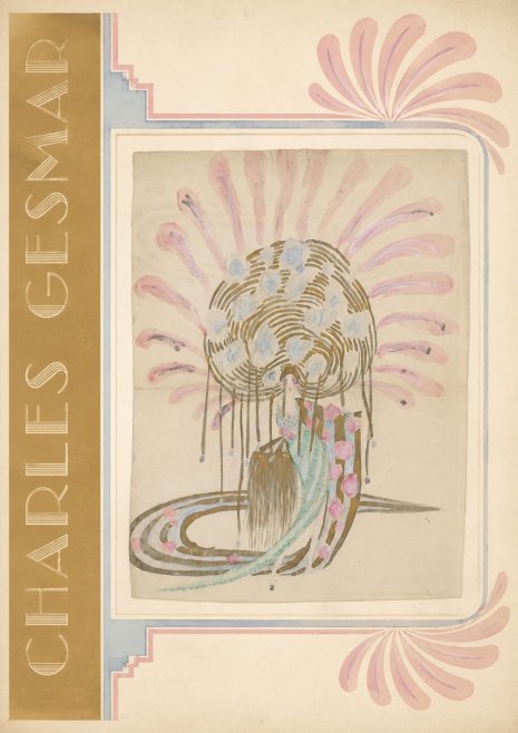 Charles Gesmar Woman with Headdress No2 - Póster