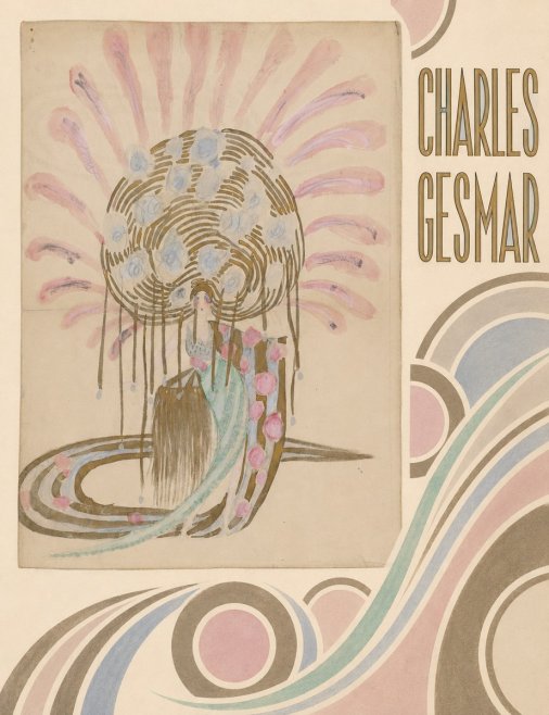 Charles Gesmar Woman with Headdress No4 - Póster