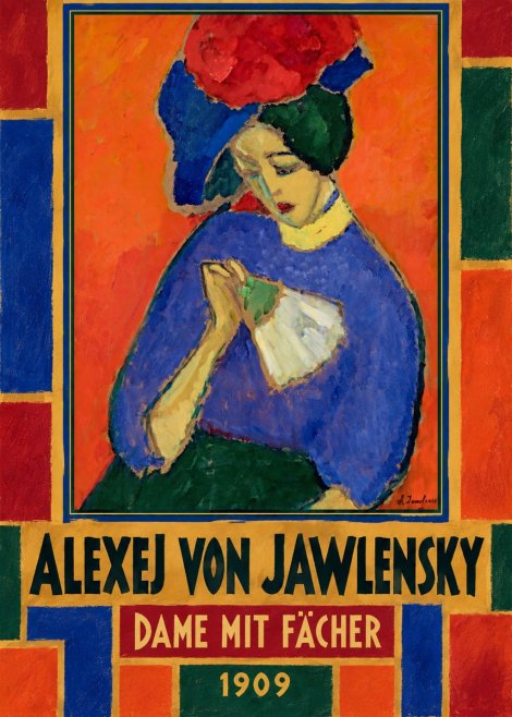 Alexej von Jawlensky Dame Mit Fächer No3 - Póster