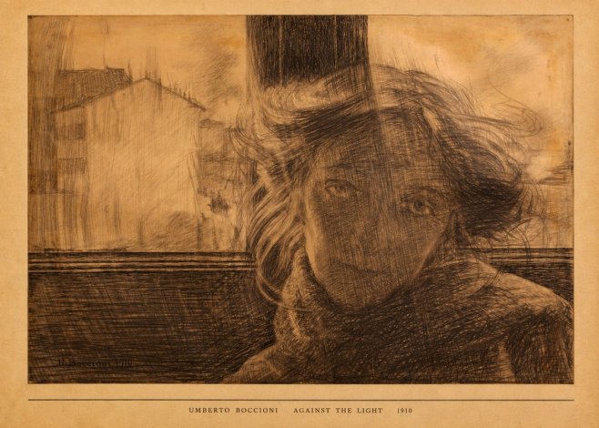 Umberto Boccioni Against the Light No5 - Póster