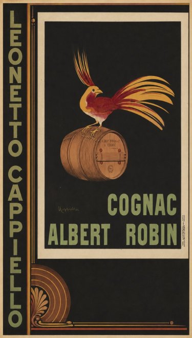 Leonetto Cappiello Cognac Albert Robin No3 - Póster