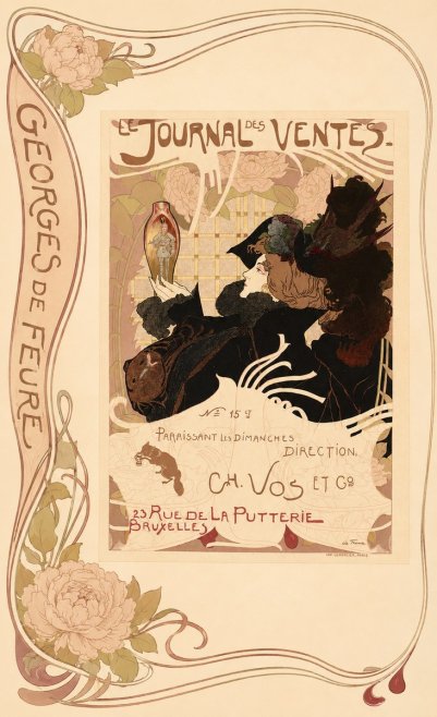 Georges de Feure Le Journal Des Ventes No2 - Póster