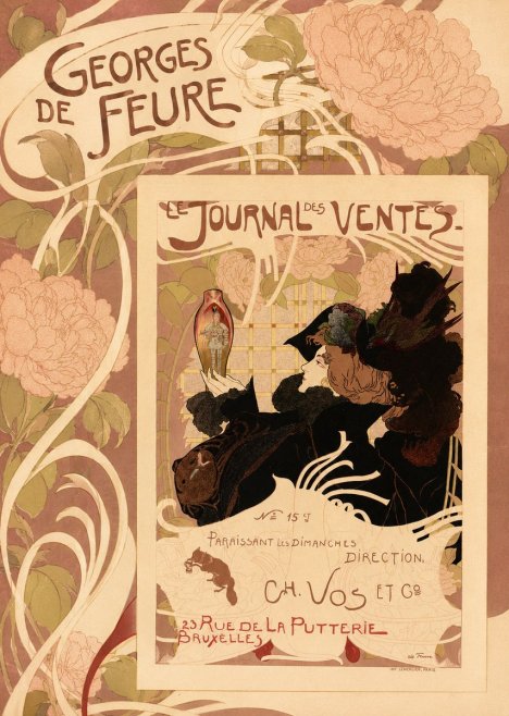 Georges de Feure Le Journal Des Ventes No6 - Póster