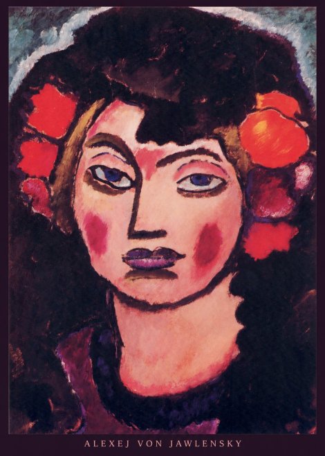 Alexej von Jawlensky Portrait of a Woman No5 - Póster