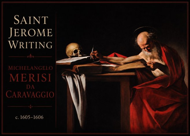 Michelangelo Merisi da Caravaggio Saint Jerome Writing IV No2 - Póster