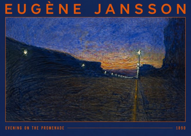 Eugène Jansson Evening on the Promenade No2 - Póster