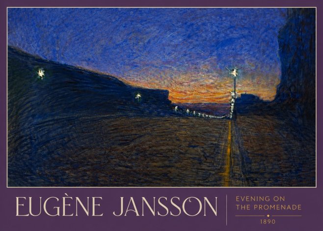 Eugène Jansson Evening on the Promenade No3 - Póster