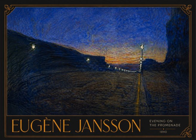 Eugène Jansson Evening on the Promenade No5 - Póster