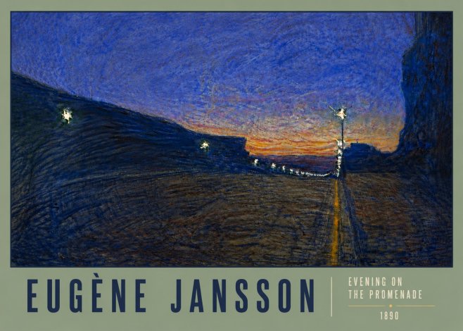 Eugène Jansson Evening on the Promenade No6 - Póster