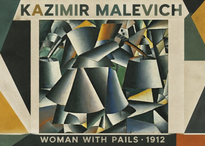Kazimir Malevich Woman with Pails No1 - Póster