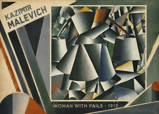 Kazimir Malevich Woman with Pails No2 - Póster