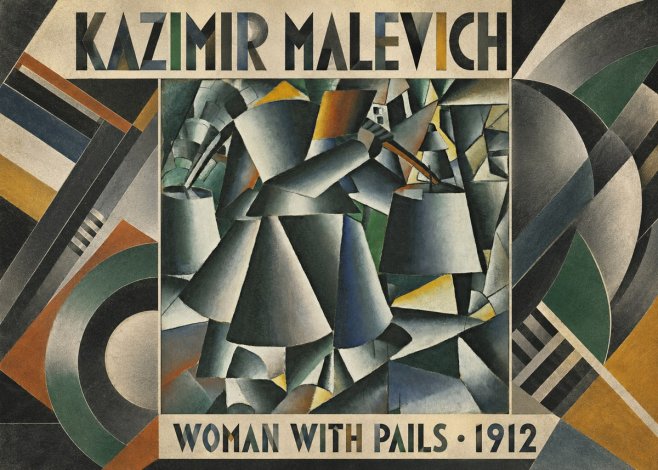 Kazimir Malevich Woman with Pails No5 - Póster