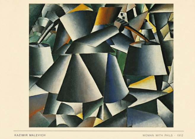 Kazimir Malevich Woman with Pails No6 - Póster