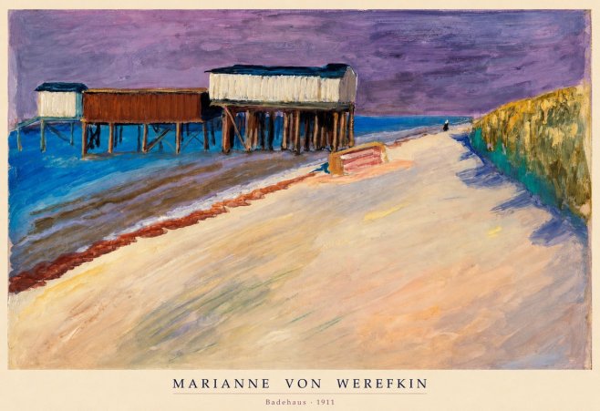 Marianne von Werefkin Badehaus No6 - Póster