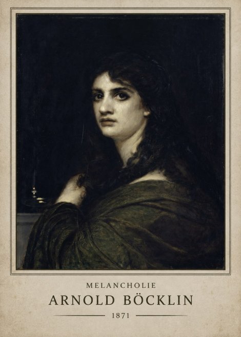 Arnold Böcklin Melancholie No1 - Póster