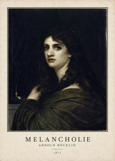 Arnold Böcklin Melancholie No3 - Póster