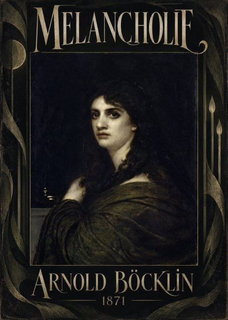 Arnold Böcklin Melancholie No5 - Póster