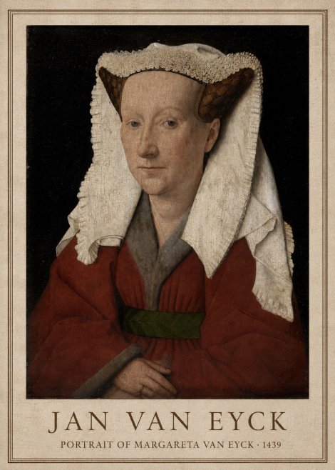 Jan van Eyck Portrait of Margareta Van Eyck No1 - Póster