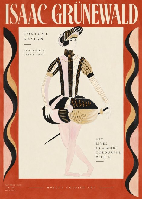 Isaac Grünewald Costume Study VI No5 - Póster