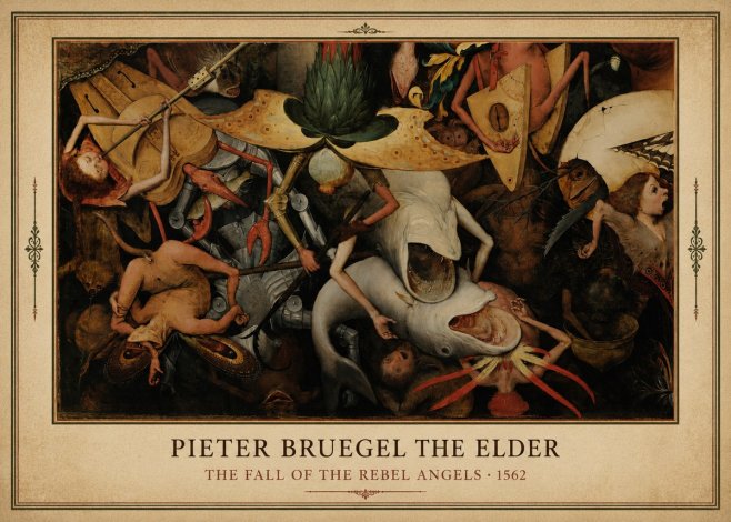 Pieter Bruegel The Fall of the Rebel Angels VI No3 - Póster