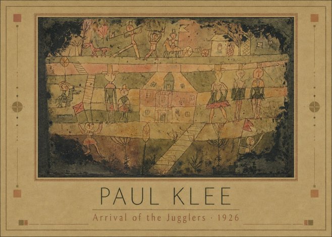 Paul Klee Arrival of the Jugglers No1 - Póster