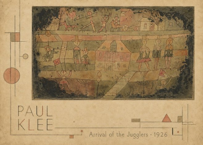 Paul Klee Arrival of the Jugglers No2 - Póster