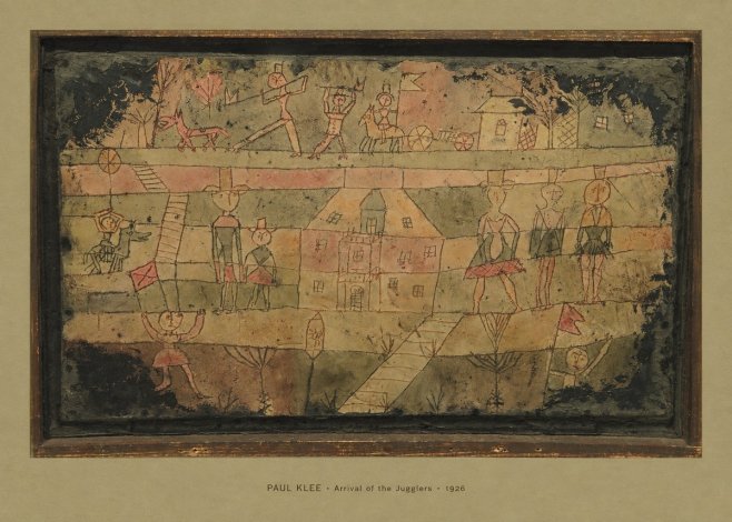 Paul Klee Arrival of the Jugglers No4 - Póster