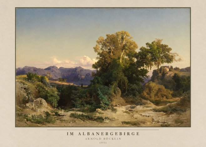 Arnold Böcklin Im Albanergebirge No3 - Póster