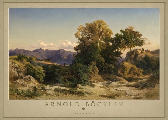 Arnold Böcklin Im Albanergebirge No6 - Póster