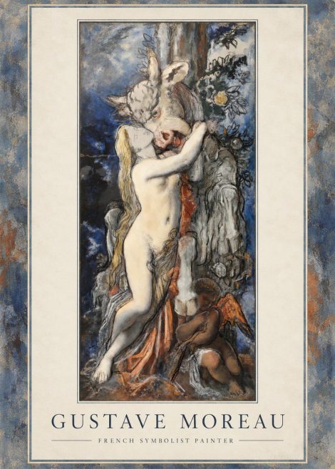 Gustave Moreau Europe and the Bull No1 - Póster