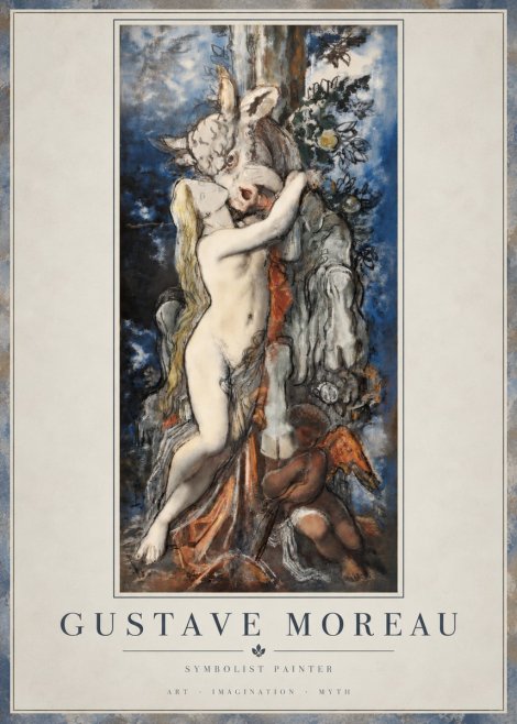 Gustave Moreau Europe and the Bull No4 - Póster