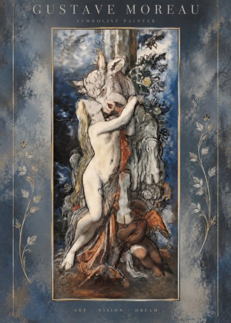 Gustave Moreau Europe and the Bull No5 - Póster