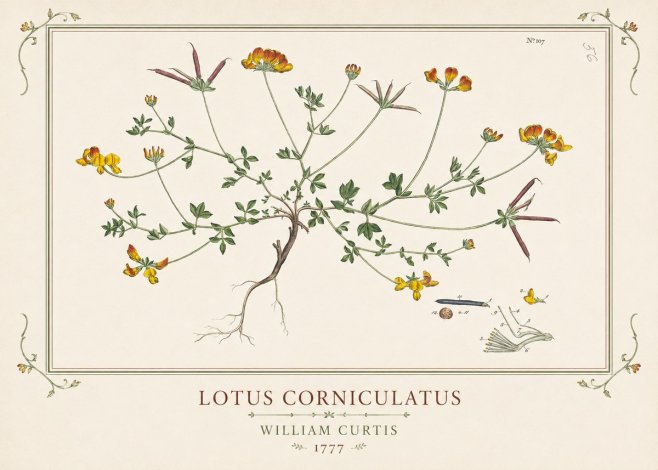 William Curtis Lotus Corniculatus III No1 - Póster