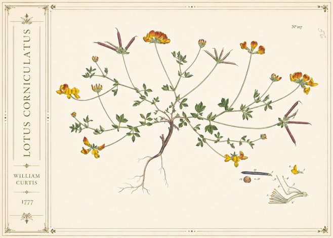 William Curtis Lotus Corniculatus III No2 - Póster