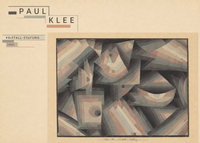 Paul Klee Kristall-stufung II No3 - Póster