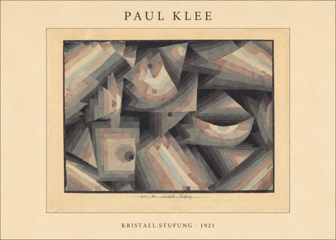 Paul Klee Kristall-stufung II No4 - Póster
