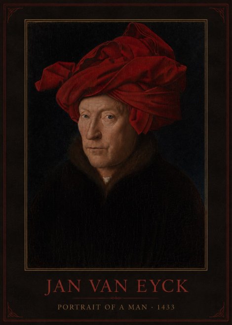 Jan van Eyck Portrait of a Man IV No3 - Póster