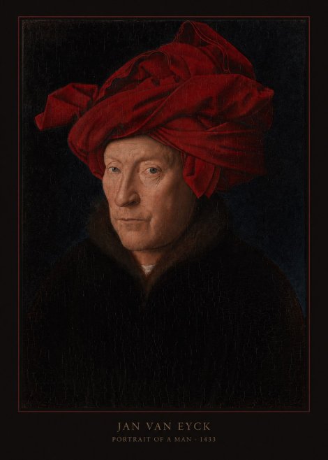 Jan van Eyck Portrait of a Man IV No5 - Póster